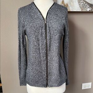 Calvin Klein Womens Zip-Up Sweater Size L